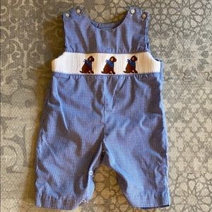 6mo Southern Sunshine smocked longall